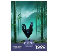 Puzzle Black Rooster 1000 Pezzi Per Adulti, Puzzle Con Bamboo Forest, Gioco Educativo, Regalo Compleanno 70x50cm/1000pcs