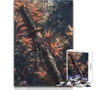 Puzzle Blade of The Golden Autumn da 1000 pezzi per adolescenti, gioco di apprendimento consapevole e divertente, celebrazioni gioiose, dimensioni 38x26cm