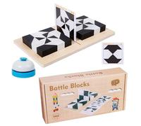 Puzzle Blocks Toy, Engaging Building Set and Brain Teaser, 8.62 Inch Compact & Portable, Wooden Logic Puzzles for Skill Development, STEM Cognitive Game Kids to Adults, and Teens