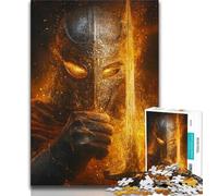 Puzzle Blood Red Knight per adolescenti da 1000 pezzi, aiuta il cervello ad allenarsi, giocattoli avvincenti per coltivare la pazienza, gioco di sfida unico (75x50cm)