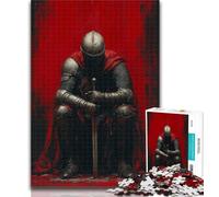Puzzle Blood Red Knight Puzzle da 1000 pezzi per adulti, per età 14+ Gioco impossibile Il miglior regalo per adulti e adolescenti 50x75cm
