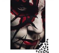 Puzzle Blood Red Shadow da 1000 pezzi per adulti e adolescenti dai 12 anni in su, regali per la vigilia di Natale, 1000 pezzi (75x50 cm)