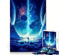 Puzzle Blue Galaxy per ragazzi, 1000 pezzi, stimola la memoria, rilassa e migliora la concentrazione, con bordi precisi 38x52cm