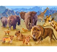 Puzzle BLUEBIRD Animali della savana 1500 pezzi