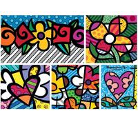 Puzzle BLUEBIRD Collage: Cuori e fiori 1500 pezzi
