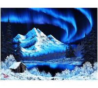 Puzzle Bob Ross Northern Lights Aurora Borealis | Puzzle Jigsaw Da 1000 Pezzi