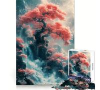 Puzzle Bonsai Rosso da 1000 pezzi per adolescenti, rafforza la memoria, calma e relax, bordi lisci, (50x75cm)