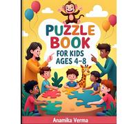 Puzzle Book for Kids Ages 4-8: Activity book for kids, Picture Matching, Word Recognition, Spelling & Counting Fun