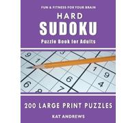 Puzzle Books Plus Kat Andrews Hard Sudoku Puzzle Book for Adults (Tascabile)