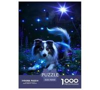 Puzzle Border Collie Dog Da 1000 Pezzi, Puzzle Dreamy Forest Adulti, Gioco Diabilità Impossibile Puzzle Arte Gioco Intellettivo Familiare Idea Regalo Uomo E Donna 70x50cm/1000pcs