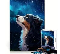 Puzzle Border Collie Rain Pixel da 1000 pezzi per adolescenti, stimolante per il pensiero creativo e la consapevolezza, ideale per evadere dalla realtà, con incastri precisi e unici (38x52cm)