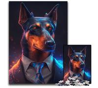 Puzzle Boss Doberman da 1000 pezzi, sfida per la mente, regalo educativo per adolescenti, 50x75CM/19,68x29,52 pollici