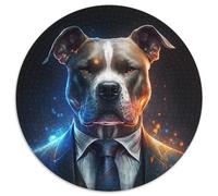 Puzzle Boss Dog 1000 pezzi per adulti Puzzle rotondo 1000 pezzi Gioco per adulti Regalo Gioco interattivo per famiglie Sfida mentale Regalo 67,5x67,5 cm