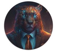 Puzzle Boss Leopard per adulti, puzzle da 1000 pezzi impegnativi, divertente per tutta la famiglia, perfetto per compleanni e feste, 67,5x67,5 cm