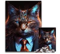 Puzzle Boss Ocelot da 1000 pezzi per adulti, ideale per feste, compleanni e serate di gioco in famiglia, 50x75CM/19,68x29,52 pollici.
