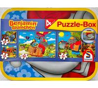 Puzzle Box Benjamin Blümchen Schmidt Spiele 2x26 & 2x48 Parti Whimsical 55594