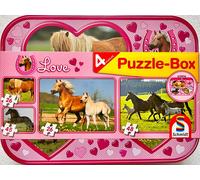 Puzzle Box Cavalli Schmidt Giochi 2x26 & 2x48 Pezzi Gioco Di Abilità 55588