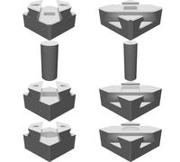 Puzzle Box Cubo Rompicapo Dovetail 50mm 18mm Scomparto Segreto Stampato 3D