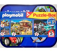 Puzzle Box Playmobil Schmidt Giochi 2x60 2x100 Pezzi Gioco Di Abilità 55599
