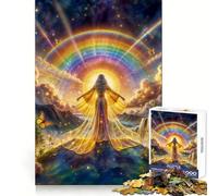 Puzzle "Braccia aperte all'abbondanza" per ragazzi, 1000 pezzi, stimola la memoria, gioco al chiuso, assemblaggio di immagini, regalo per le vacanze (50x75cm)
