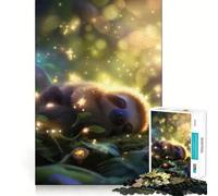 Puzzle "Bradipo addormentato nella foresta incantata" per ragazzi, 1000 pezzi, rompicapo rilassante, divertente, artistico, da assemblare, regalo perfetto 38x26cm