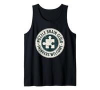 Puzzle Brain Club Pensatori Benvenuti Jigsaw Solver Canotta