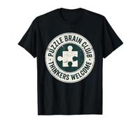 Puzzle Brain Club Pensatori Benvenuti Jigsaw Solver Maglietta