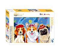 Puzzle Brain Tree Famiglia Cane 1000 Pezzi