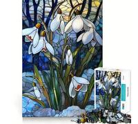 Puzzle Bucaneve in Primavera per adolescenti, 1000 pezzi, gioco rilassante, evasione, bordi precisi, (50x75cm)