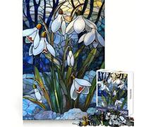 Puzzle Bucaneve in Primavera per adolescenti, 1000 pezzi, gioco rilassante, evasione, bordi precisi, (50x75cm)
