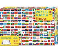 Puzzle & Buch: Flaggen: Set aus 300-teiligem Puzzle und Begleitbuch - ab 7 Jahren