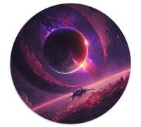 Puzzle Buco Nero Spaziale 1000 Pezzi Puzzle per Adulti, Halloween, Pasqua, Capodanno 67,5x67,5cm