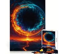 Puzzle "Buco nero vulcanico nel cielo" per ragazzi, 1000 pezzi, stimola la logica, crea un'atmosfera tranquilla, senza cuciture, ideale per le vacanze (38x26cm)