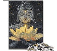 Puzzle Buddha Art da 1000 pezzi per adolescenti, dai 14 anni in su, giochi divertenti, attività divertenti a casa, regali di compleanno, regali da viaggio (50x75cm)