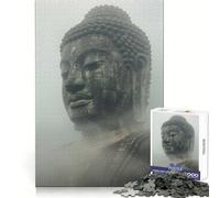 Puzzle Buddha nella nebbia per ragazzi, 1000 pezzi, esercizio intelligente, divertimento tranquillo, incastro perfetto, sorpresa di compleanno (38x52cm)