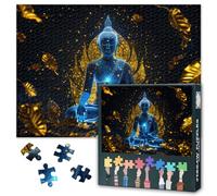 Puzzle Buddha per adulti, 1000 pezzi, puzzle loto luminoso, puzzle per adulti, gioco puzzle per adulti o giocattoli, adatto per amici più anziani 50 x 70 cm
