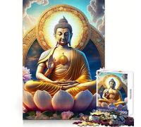 Puzzle Buddha V da 1000 pezzi per pensare con chiarezza, per momenti di relax e tranquillità Bordi precisi Elegante regalo di Natale (38x52cm)