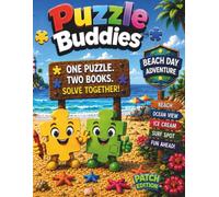 Puzzle Buddies™: Beach Day Adventure - Patch Edition™: A Two-Book Puzzle Adventure Where Buddies Colour, Solve & Explore Together | Cooperative Activity Book for Kids Ages 4-8