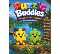 Puzzle Buddies™: Lake Adventure - Patch Edition™: A Two-Book Puzzle Adventure Where Buddies Colour, Solve & Explore Together | Cooperative Activity Book for Kids Ages 4-8