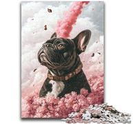 Puzzle Bulldog francese da 2000 pezzi per adulti e adolescenti, aiuta il cervello a esercitare i giocattoli avvincenti per coltivare la pazienza, ottimo regalo (70X100cm)