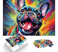 Puzzle - Bulldog francese per adulti, 1000 pezzi, puzzle regalo 26 cm x 38 cm, puzzle in cartone per adulti, bambini dai 14 anni in su, gioco educativo per bambini adulti