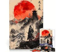 Puzzle Bushido Spirit Samurai da 1000 pezzi per ragazzi, stimolante per il pensiero creativo, passatempo rilassante, bordi precisi, regalo di Natale ideale (50x75cm)