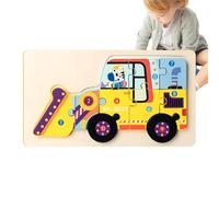Puzzle Camion Dei Pompieri Simpatico Rompicapo Portatile Da Bambini
