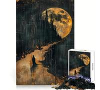 Puzzle "Camminando al chiaro di luna" da 1000 pezzi per adolescenti, stimola la capacità di ragionamento, crea un'atmosfera serena, ritagli precisi e pensati per un regalo speciale (50x75cm)