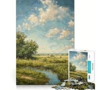 Puzzle "Campi estivi" per adulti, 1000 pezzi, gioco di logica, divertente da assemblare, taglio preciso, regalo memorabile 38x26cm