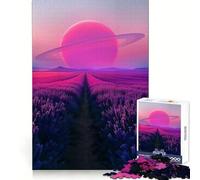 Puzzle "Campi viola dell'eternità" per ragazzi, 1000 pezzi, stimola la memoria, gioco al chiuso, assemblaggio di immagini, regalo per le vacanze (50x75cm)
