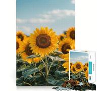 Puzzle "Campo di Girasoli" per ragazzi, 1000 pezzi, rompicapo rilassante, divertente, artistico, da assemblare, un regalo adorabile 38x52cm