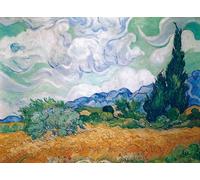 Piatnik - Puzzle Vincent van Gogh: Campo di grano con cipressi - 1000 Pezzi