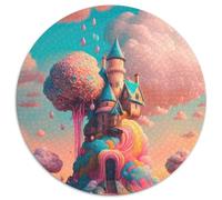 Puzzle Candyland per bambini, 1000 pezzi, puzzle rotondo per adulti, ideale per rilassarsi e sfidare, decorazione colorata per la casa, amici (dimensioni 67,5x67,5 cm).