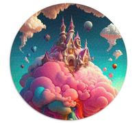 Puzzle Candyland per la cameretta dei bambini, 1000 pezzi, per adulti, puzzle rotondo da 1000 pezzi, regalo perfetto per familiari e amici, adatto dai 14 anni in su, 67,5x67,5 cm.